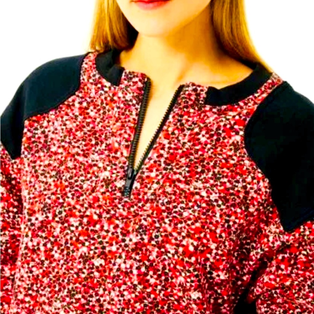 - ⭐️⭐️NWT REBECCA MINKOFF Sara Floral-print French Cotton-terry Sweatshirt